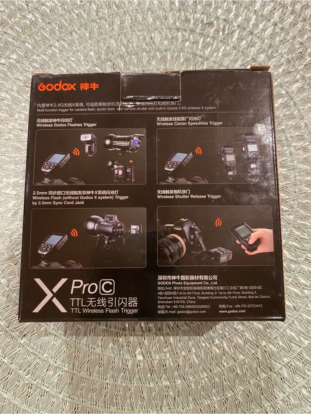 Godox XProC TTL Wireless Flash Trigger for Canon - NIB New In Box